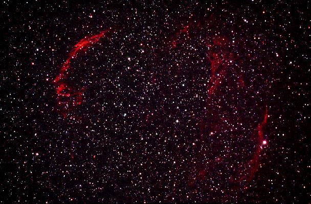 Veil nebula in Cygnus (photo)