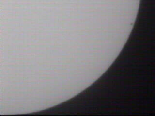 Mercury transit 10:25 UT