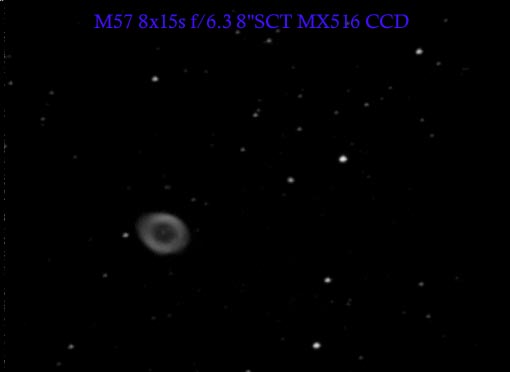M57 planetary nebula CCD image