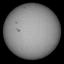 Sun with sunspots, 16 May 2000